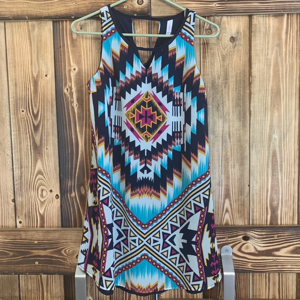 xhilaration small Sleeveless Multicolored Dress